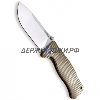 Нож SR-1 Bronze Titanium Lion Steel складной  L/SR1 B